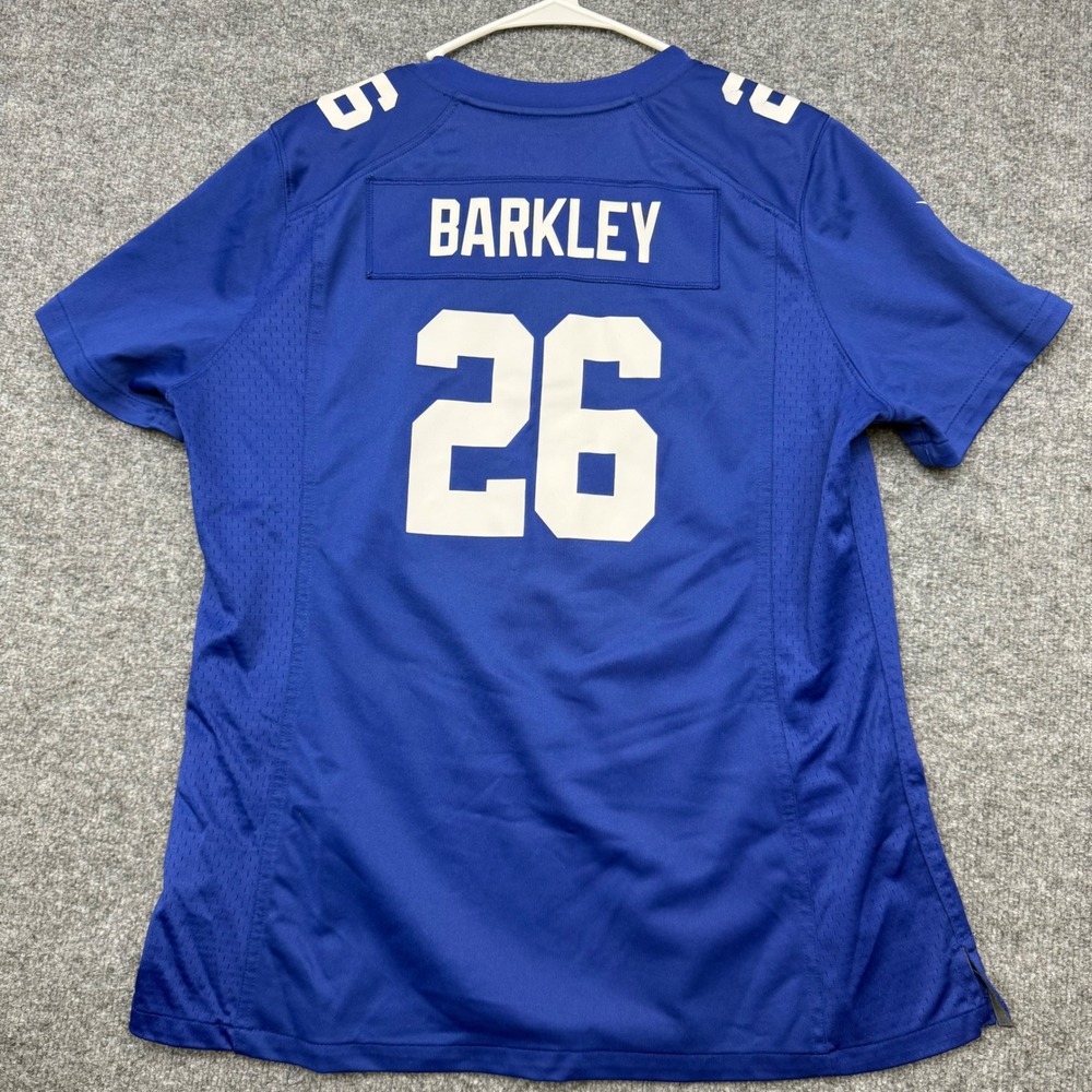 Nike NFL On Field New York Giants Saquon Barkley 26 Jersey Blue‎ XL Mens
